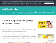 Tablet Screenshot of nbfcregistration.com